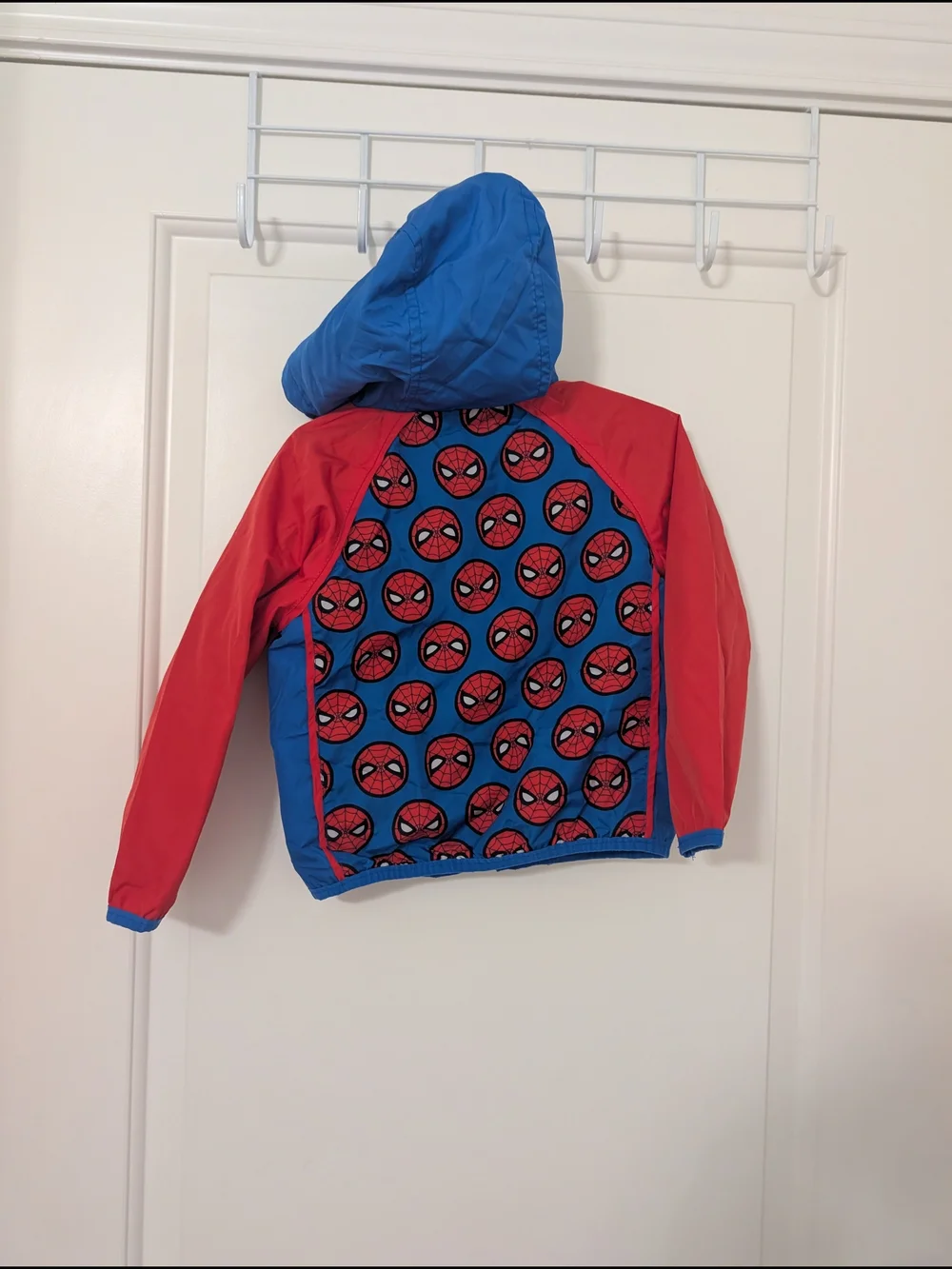 Disney Spiderman Hooded Rain Jacket Size 2